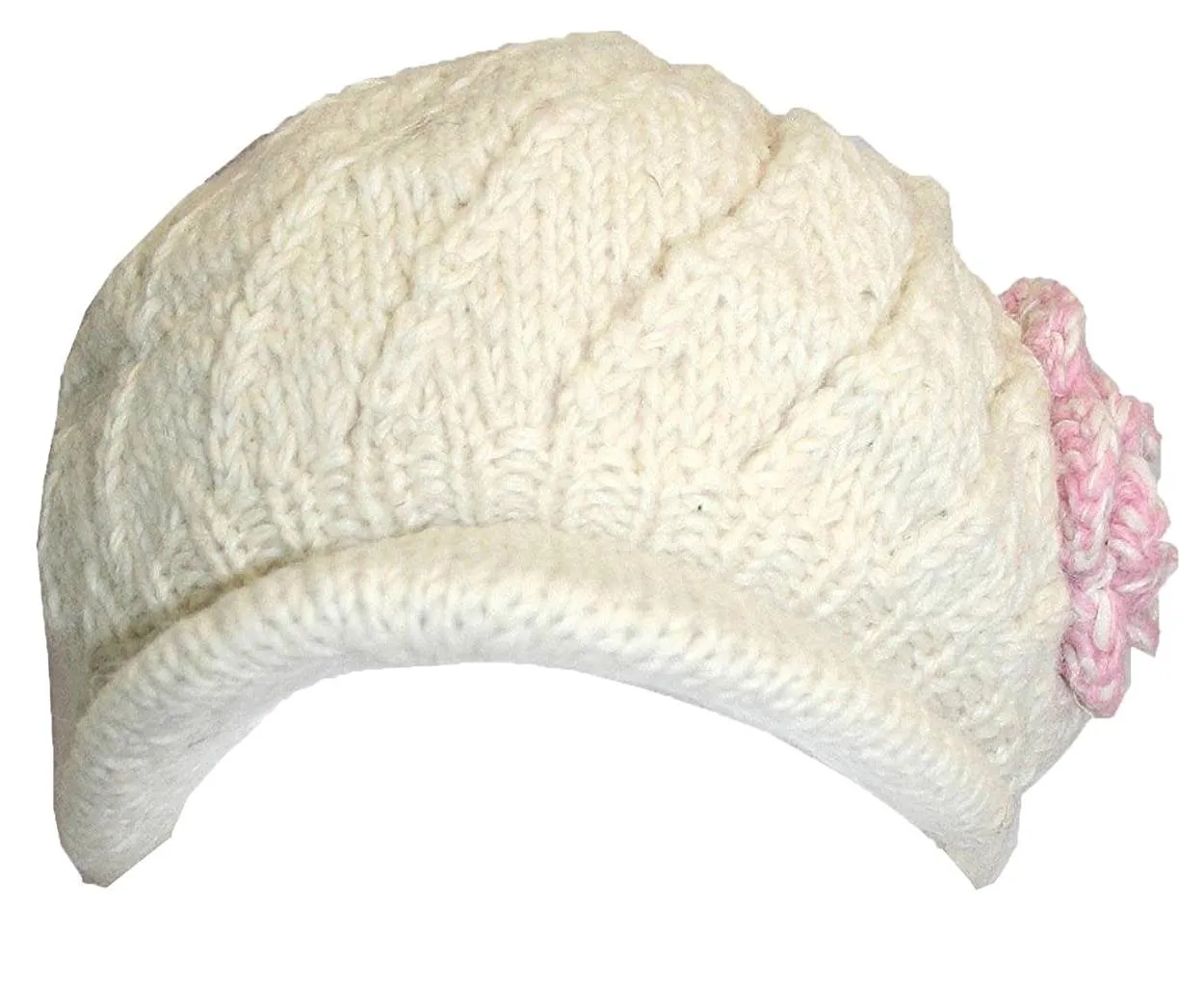 1420 H Himalayan Wool Knit Berate Chakra Peak Cap Hat