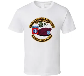 82nd Airborne Div - Beret - Mass Tac - Maroon T Shirt