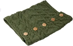 Aran Merino Wool Button Snood