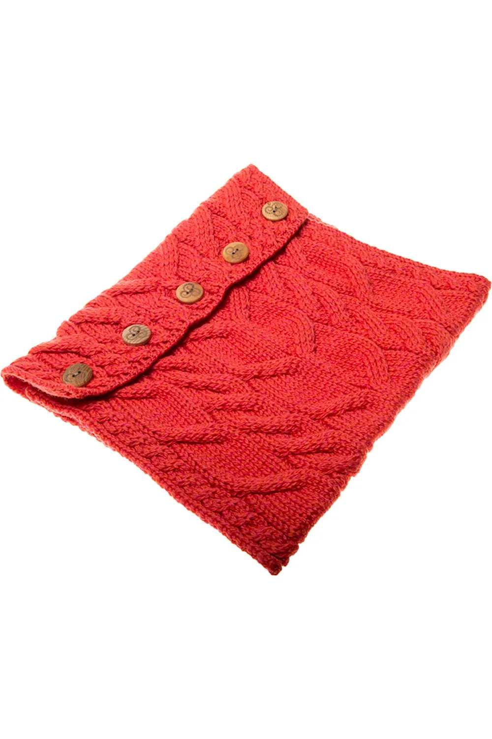 Aran Merino Wool Button Snood
