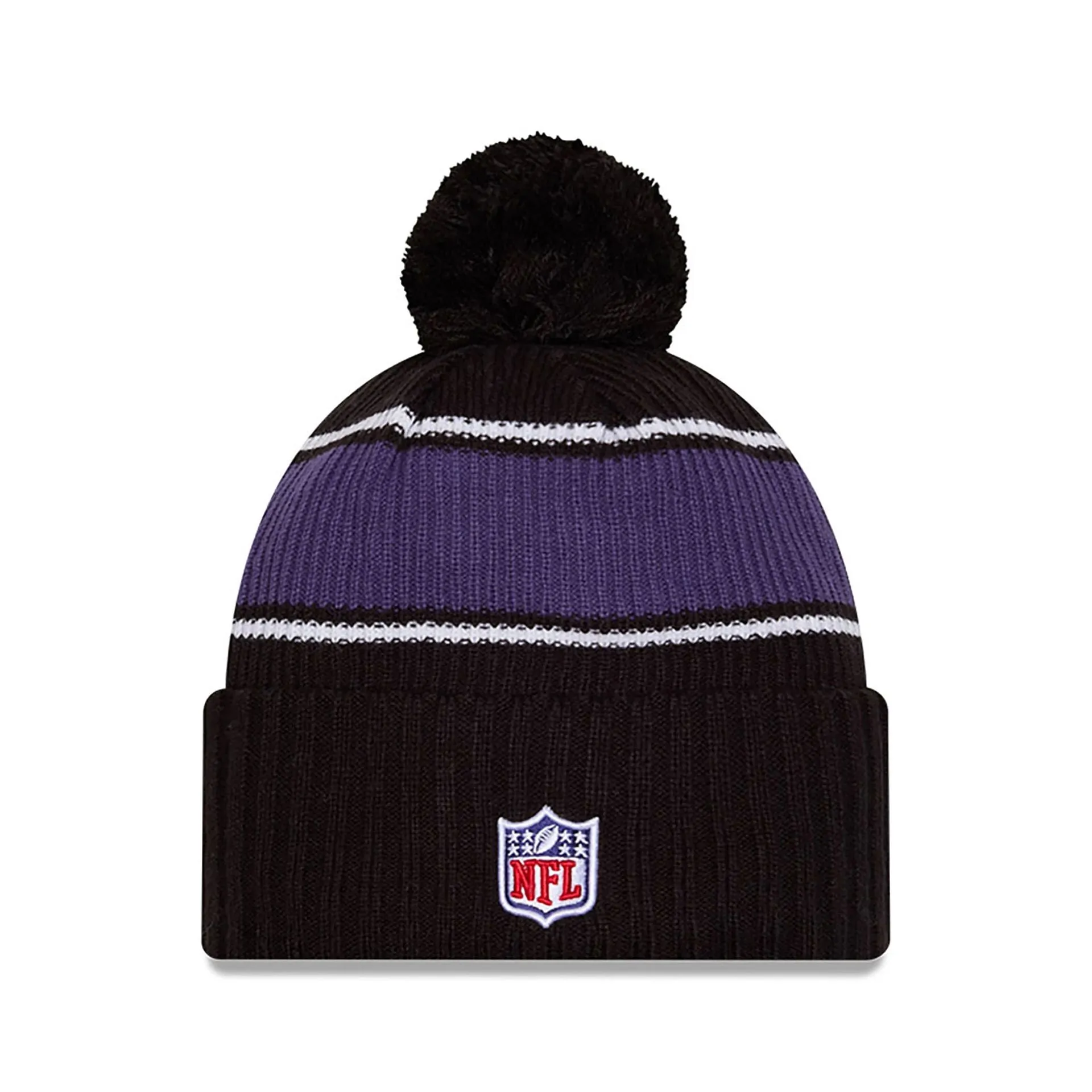 Baltimore Ravens NFL Sideline 2024 Black Sport Knit Beanie Hat