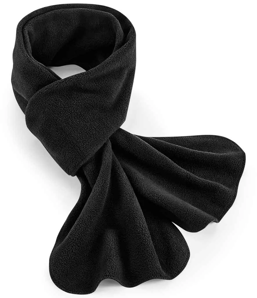 Beechfield Recycled Fleece Scarf | Black
