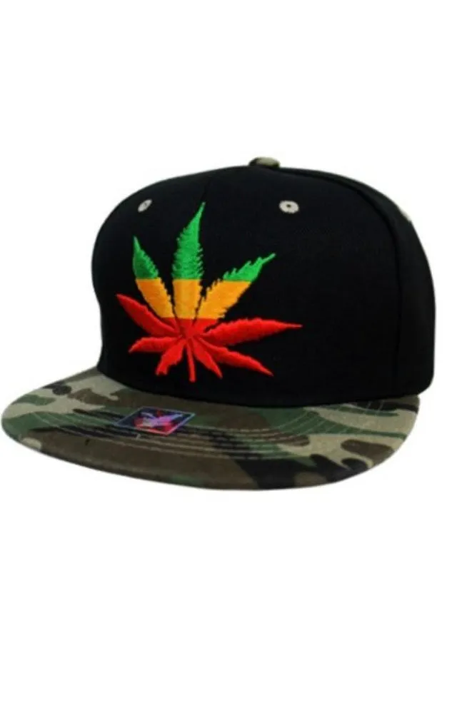 CAPS & SNAPBACKS JAMAICAN LEAF