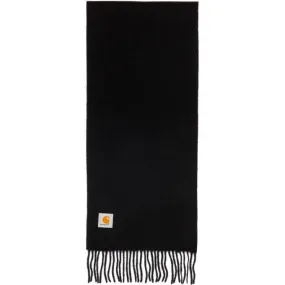 Carhartt Work In Progress Black Wool Crew Scarf