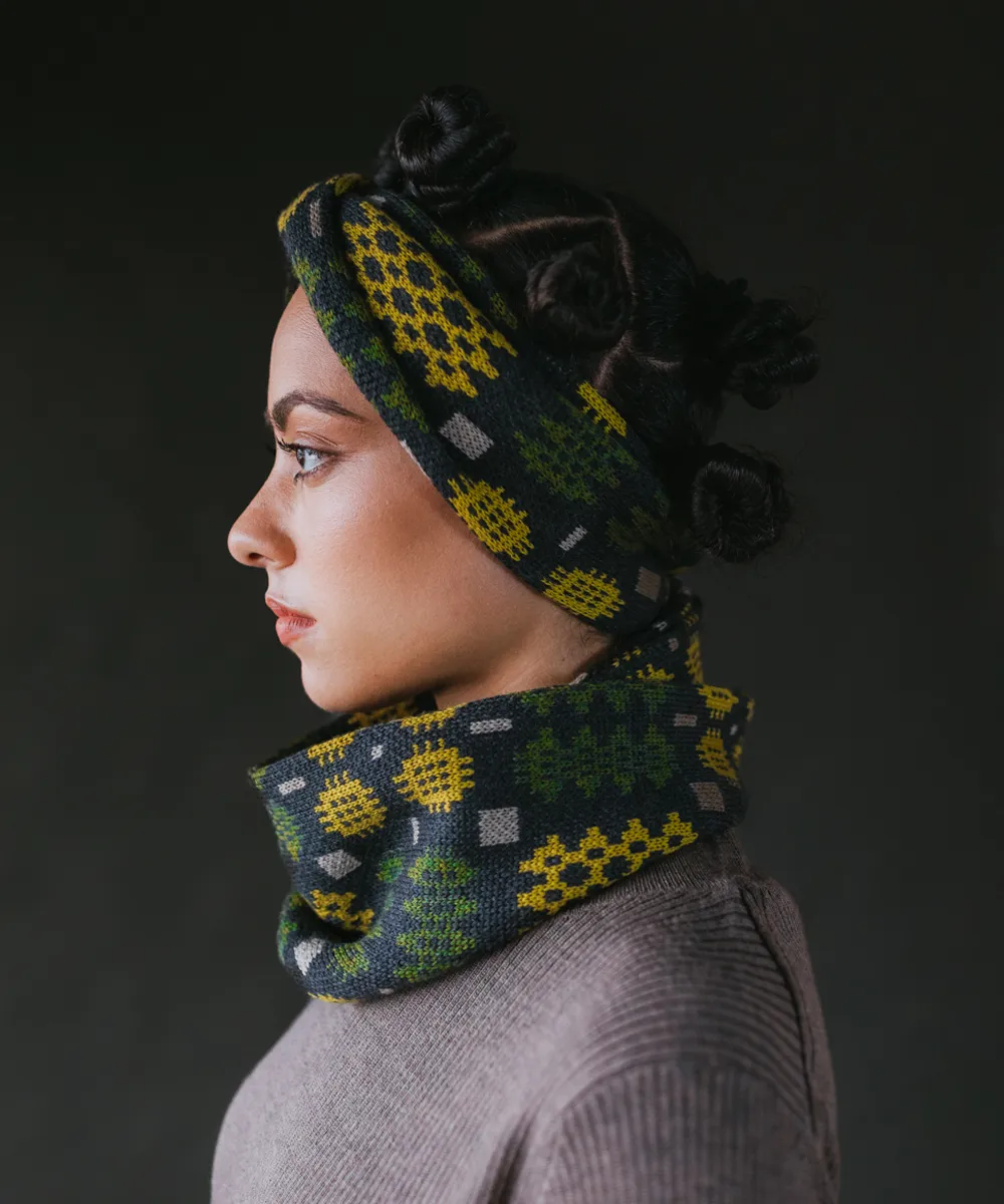 Carthen Wrap - Anthracite/Pea