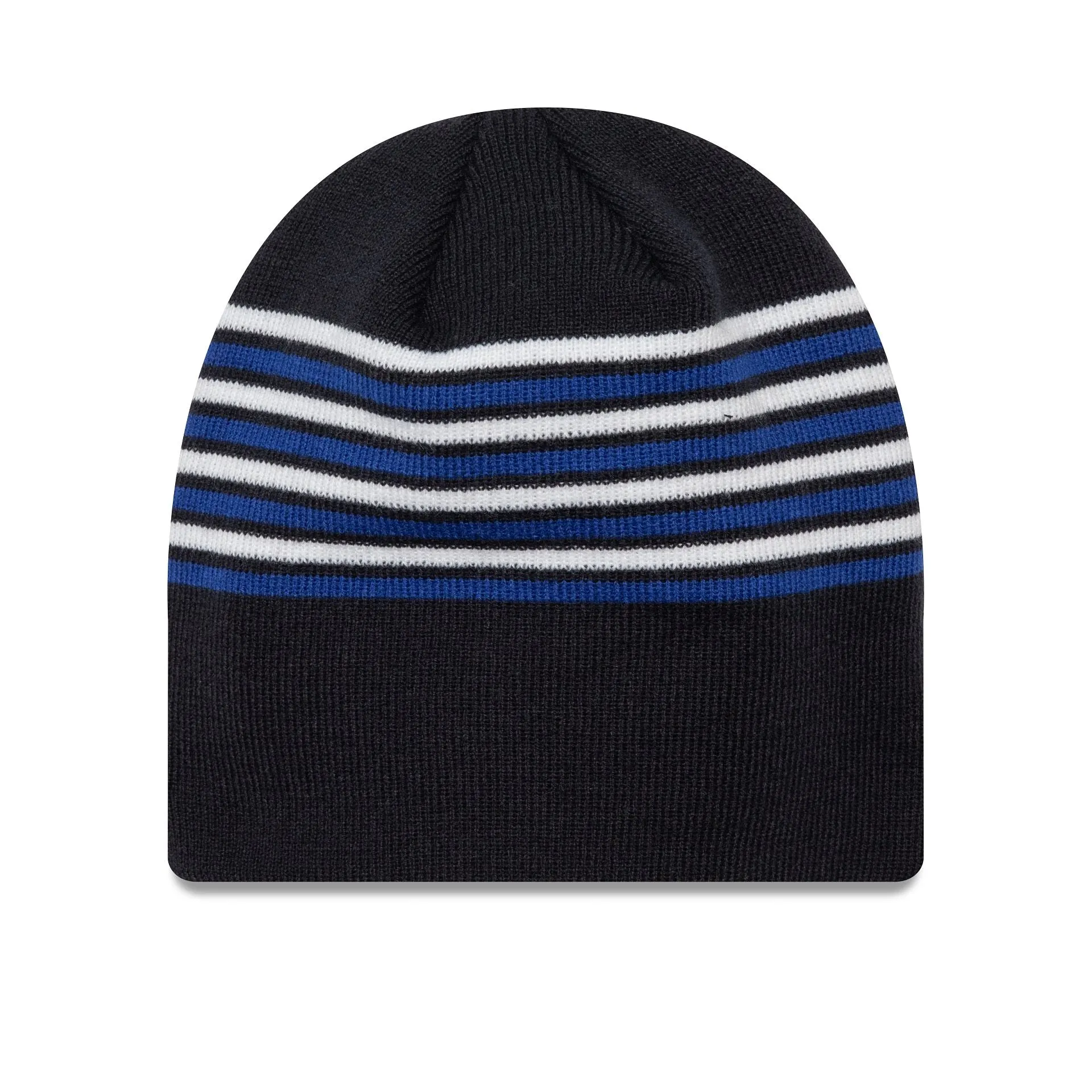 Chelsea FC Lion Crest Stripe Blue Beanie Hat