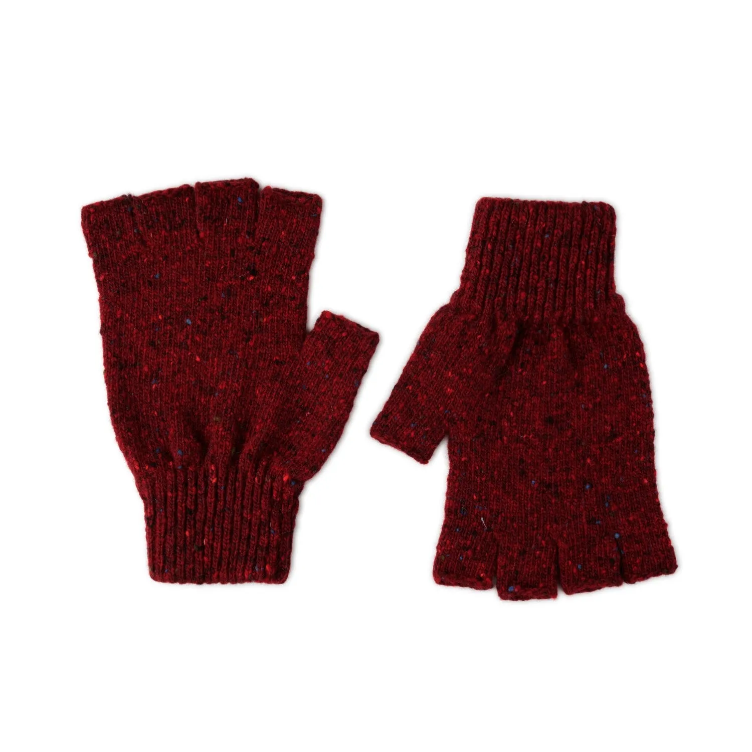 Chunky Wool Fingerless Gloves for Men | Lomond Lambswool | Shin