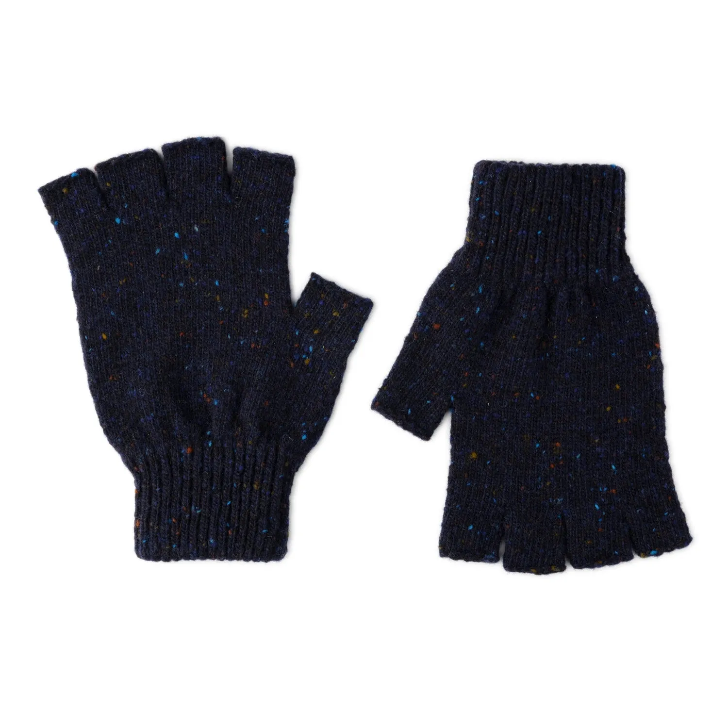 Chunky Wool Fingerless Gloves for Men | Lomond Lambswool | Shin