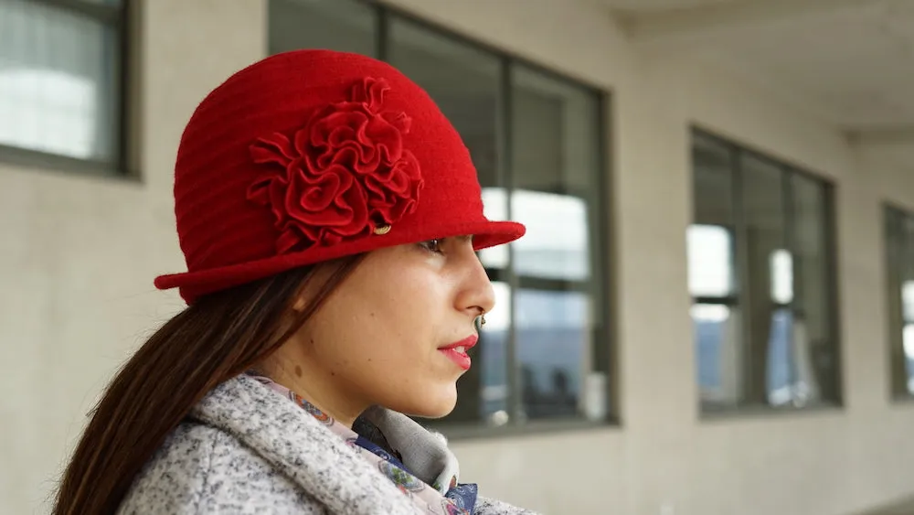 European Unlined Wool Small Brim Hats