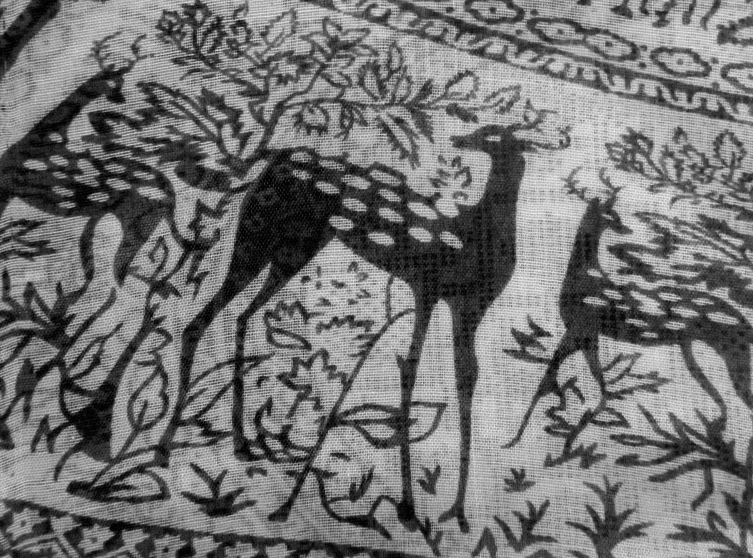 Extravagant Animal Print Deer Print Nature Design Loop Scarf Wrap