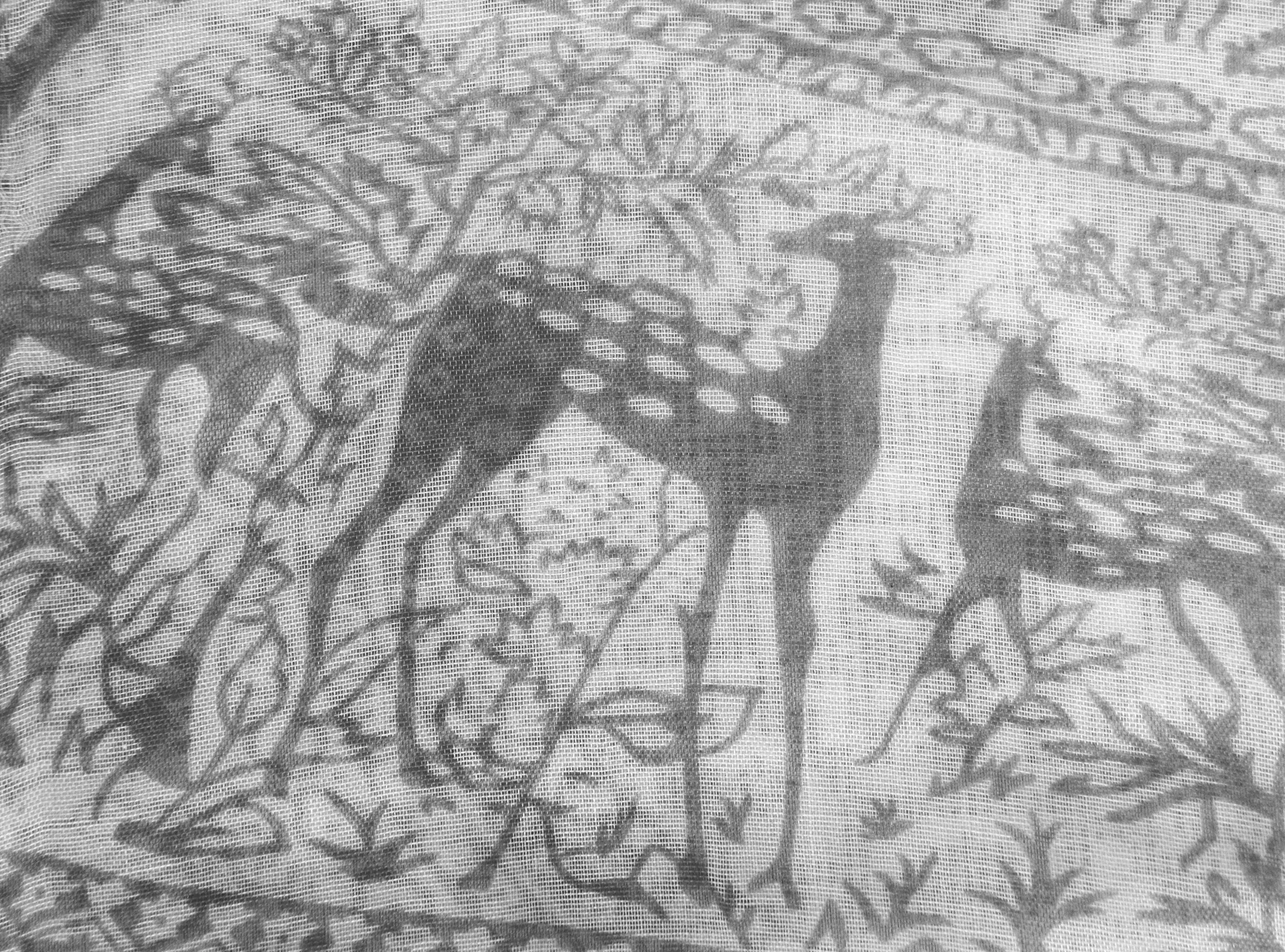 Extravagant Animal Print Deer Print Nature Design Loop Scarf Wrap