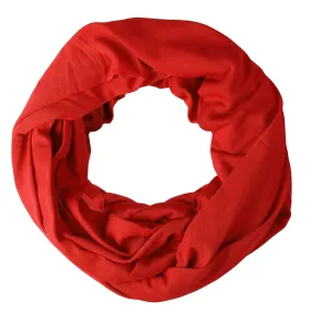 Fuchsia Peach Couture Cotton Soft Touch Vivid Colors Lightweight Jersey Knit Infinity Loop Scarf