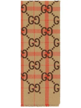 GG JACQUARD WOOL SCARF