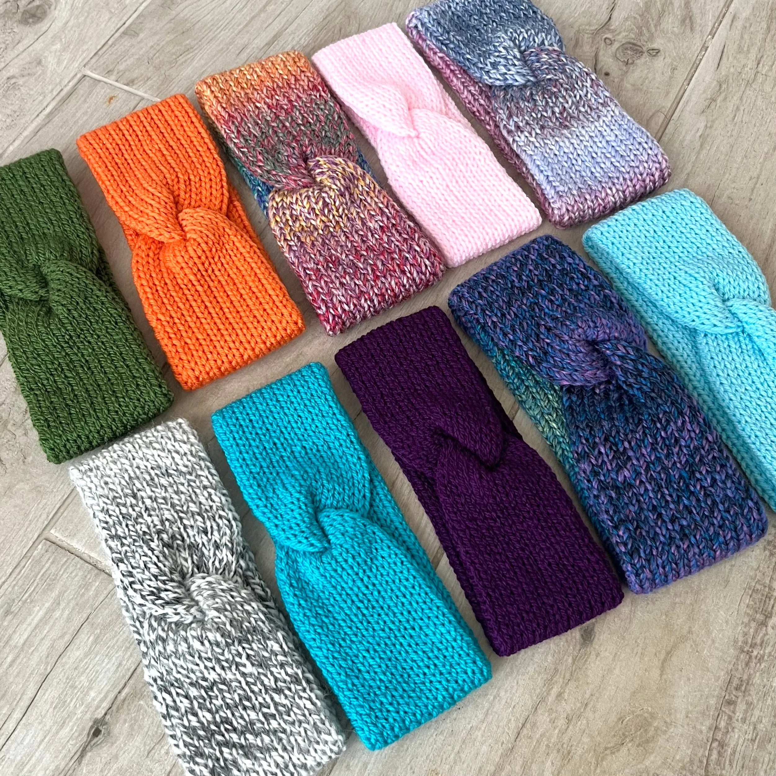 Grey Marl Knitted Headband
