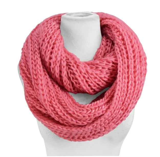 Handmade Thick Ribbed Chunky Knit Infinity loop Scarves