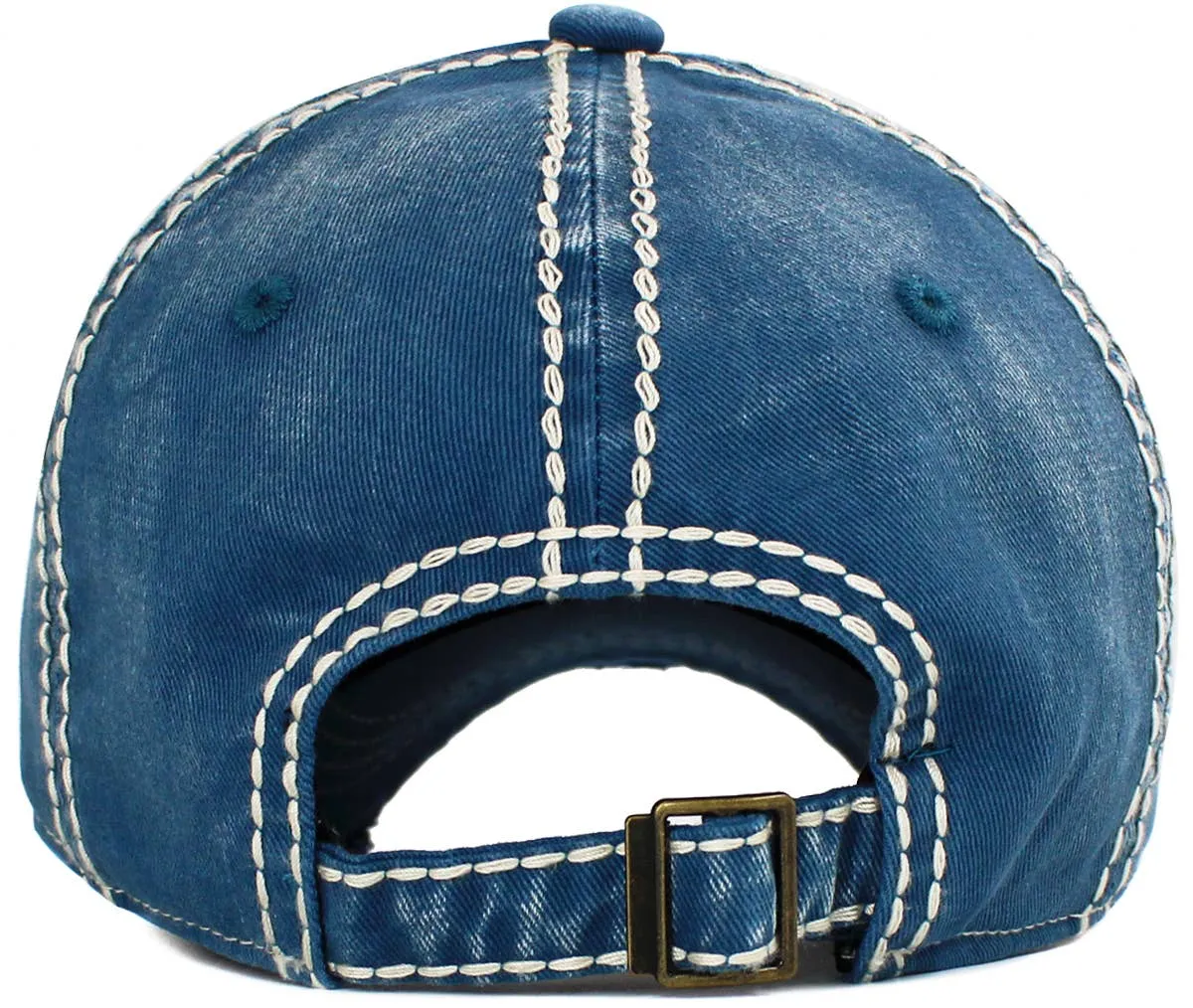 Happy Camper Fueled By Alcohol Vintage Ballcap