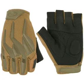 Highlander Forces Raptor Fingerless Gloves Coyote Tan