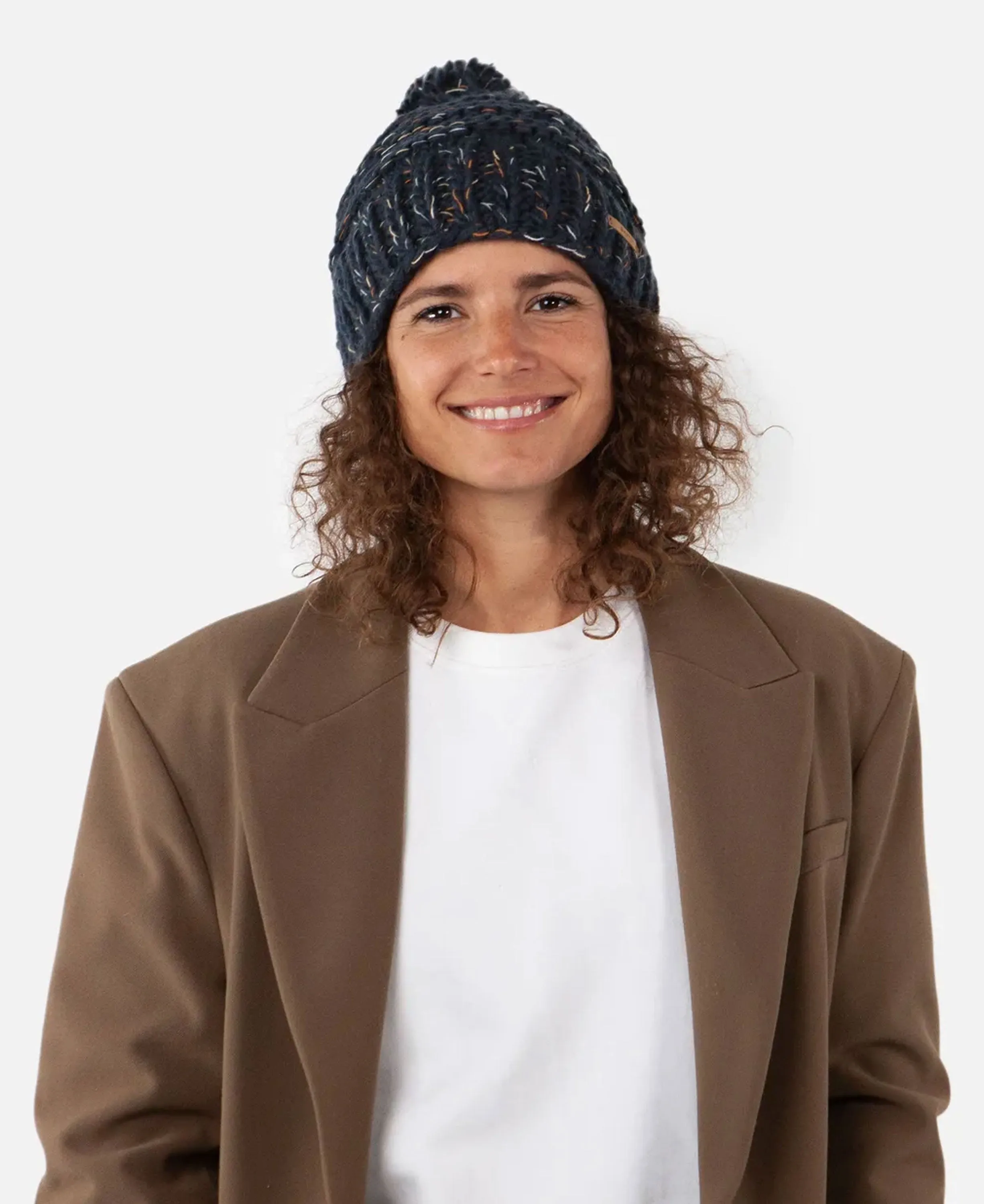 Jasmin Beanie Hat - Navy