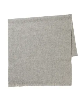 Joshua Ellis Lightweight Plain Scarf Wool Escorial  Pale Grey