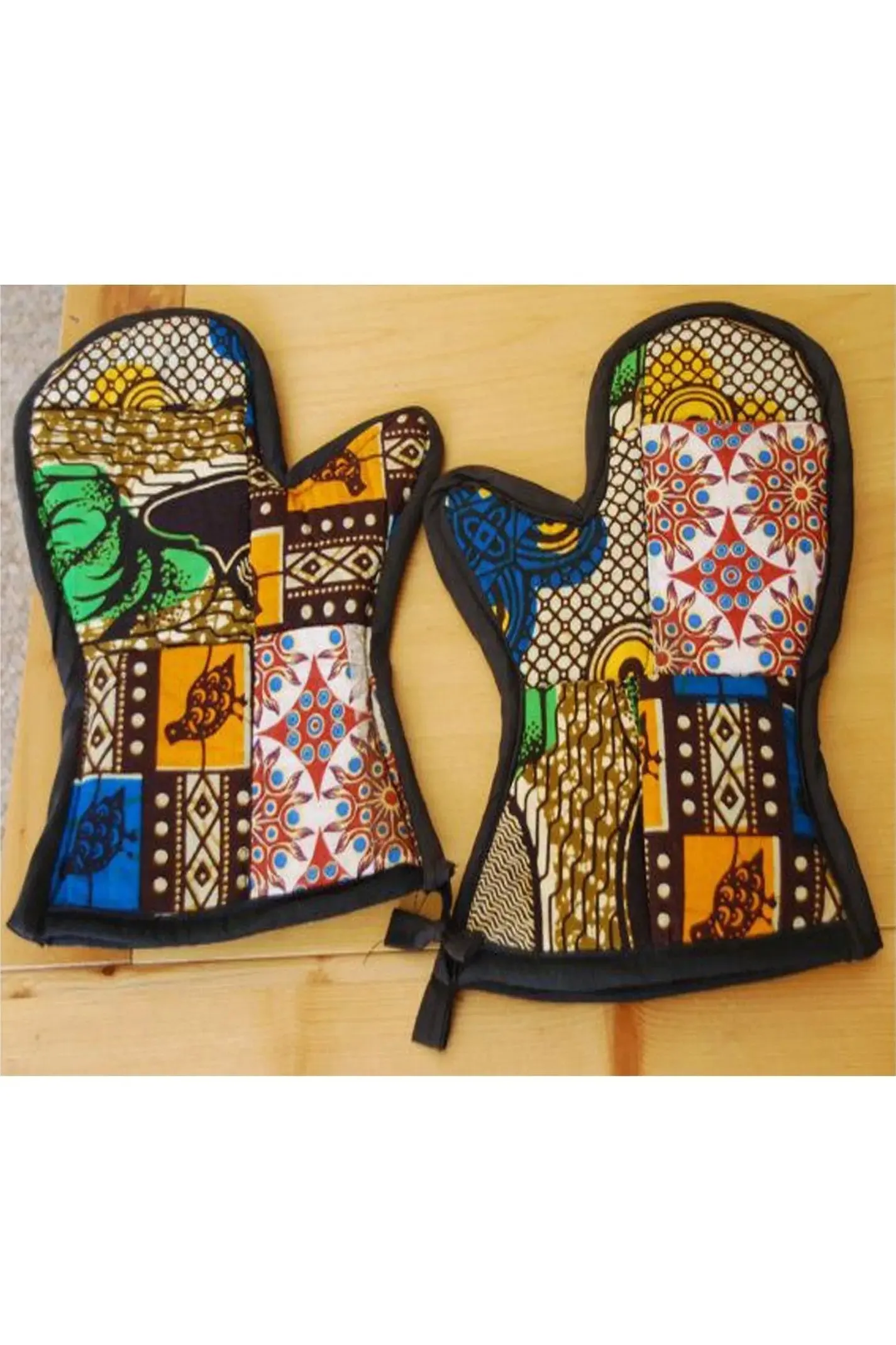 Kitenge Patchwork Oven  Gloves Pair