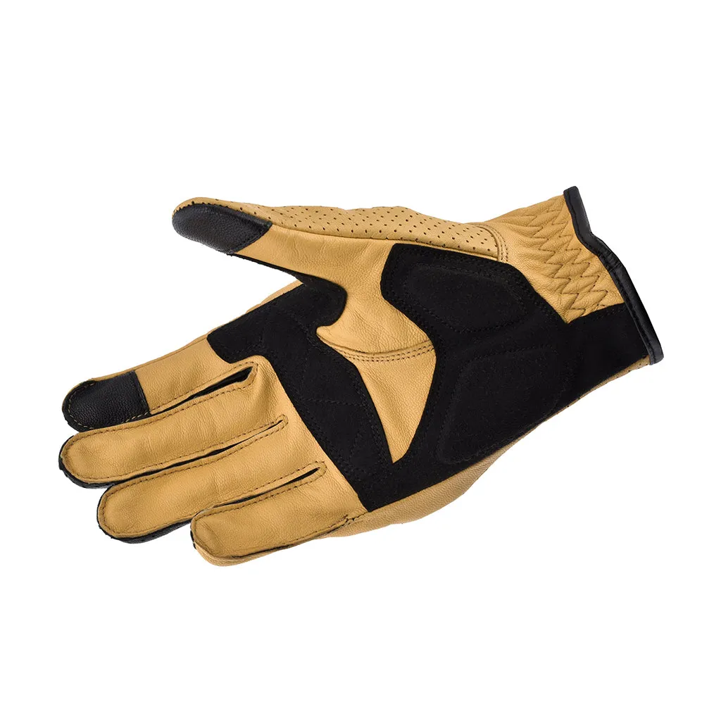 KOMINE GK-2573 VENTED PROTECT GOAT LEATHER GLOVES