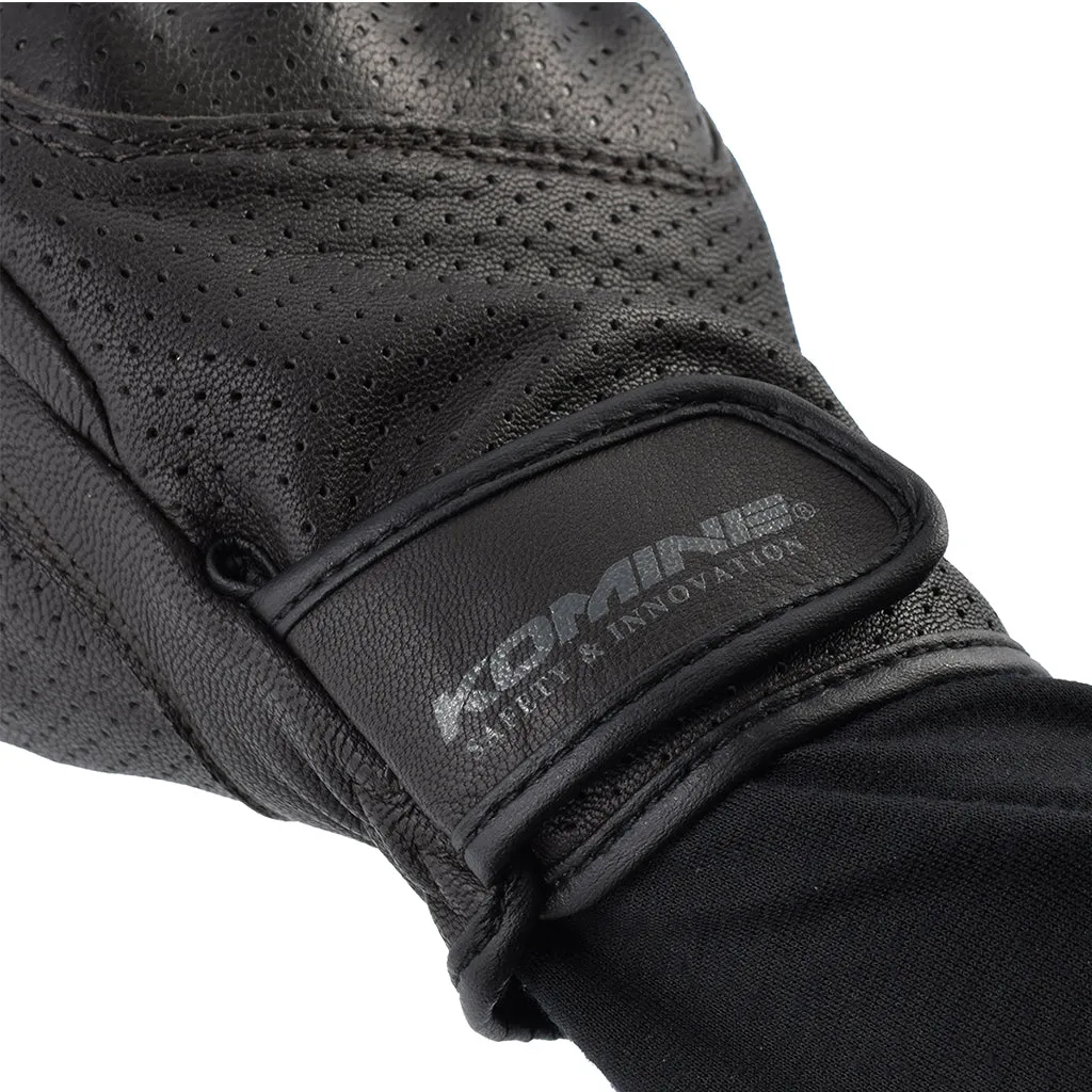 KOMINE GK-2573 VENTED PROTECT GOAT LEATHER GLOVES