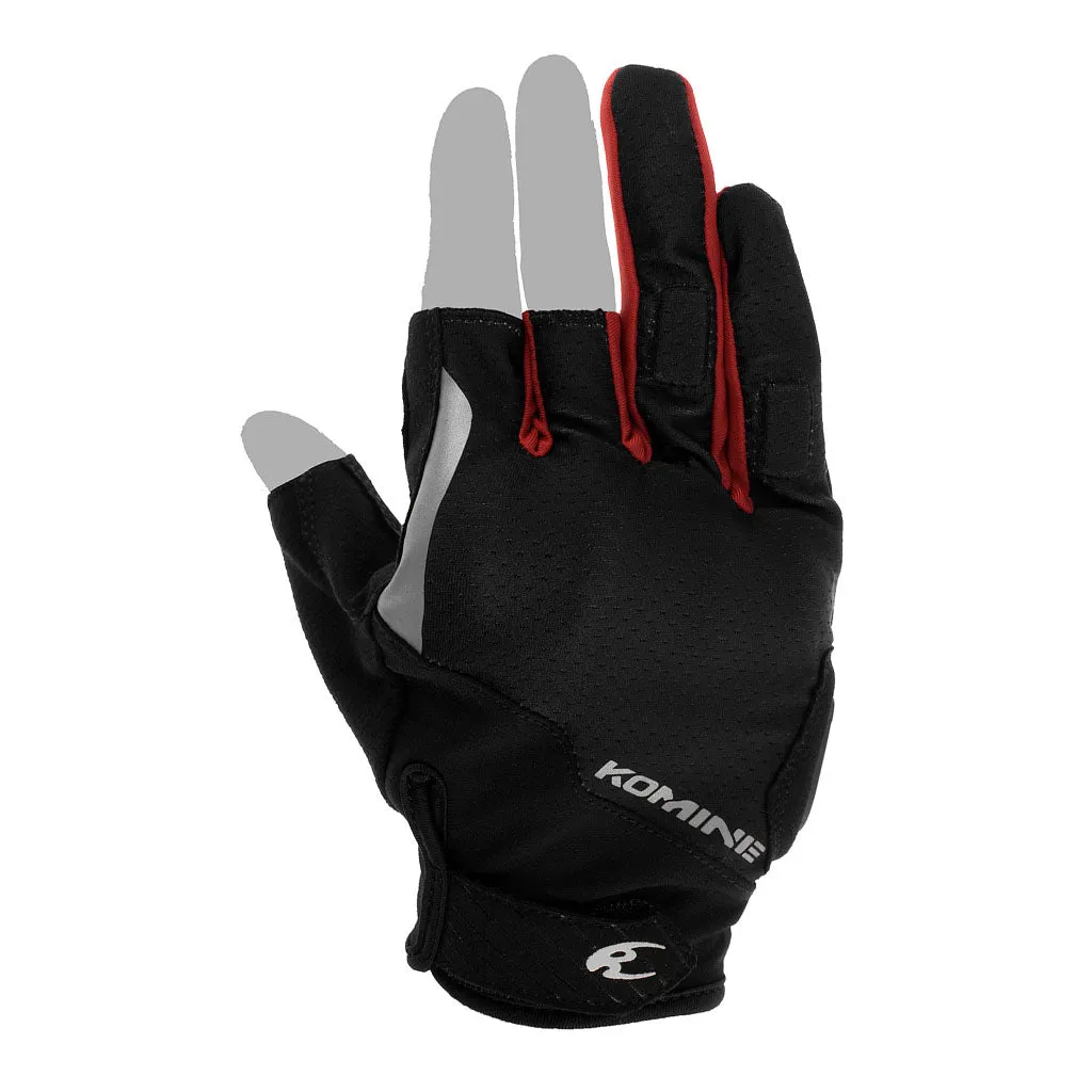 KOMINE GK-2603 PROTECT 3 FINGERLESS MESH GLOVES
