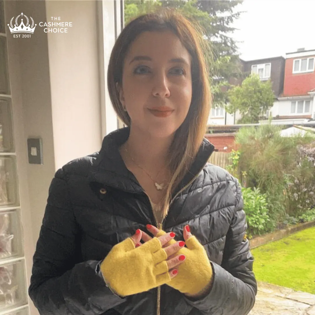 Ladies Fingerless Gloves | Iona | Lomond Lambswool