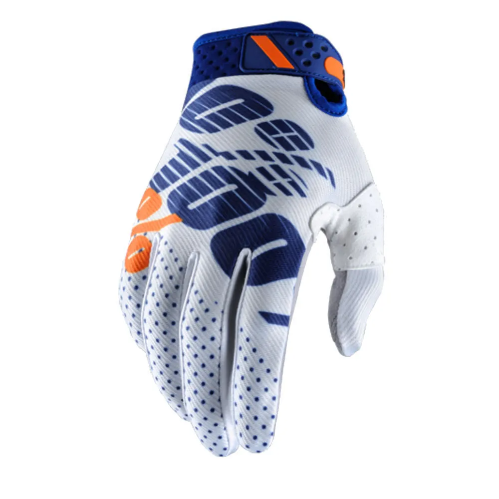 Letter pattern motorcycle bike riding gloves