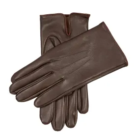 Men's Heritage Three-Point Silk-Lined Leather Gloves