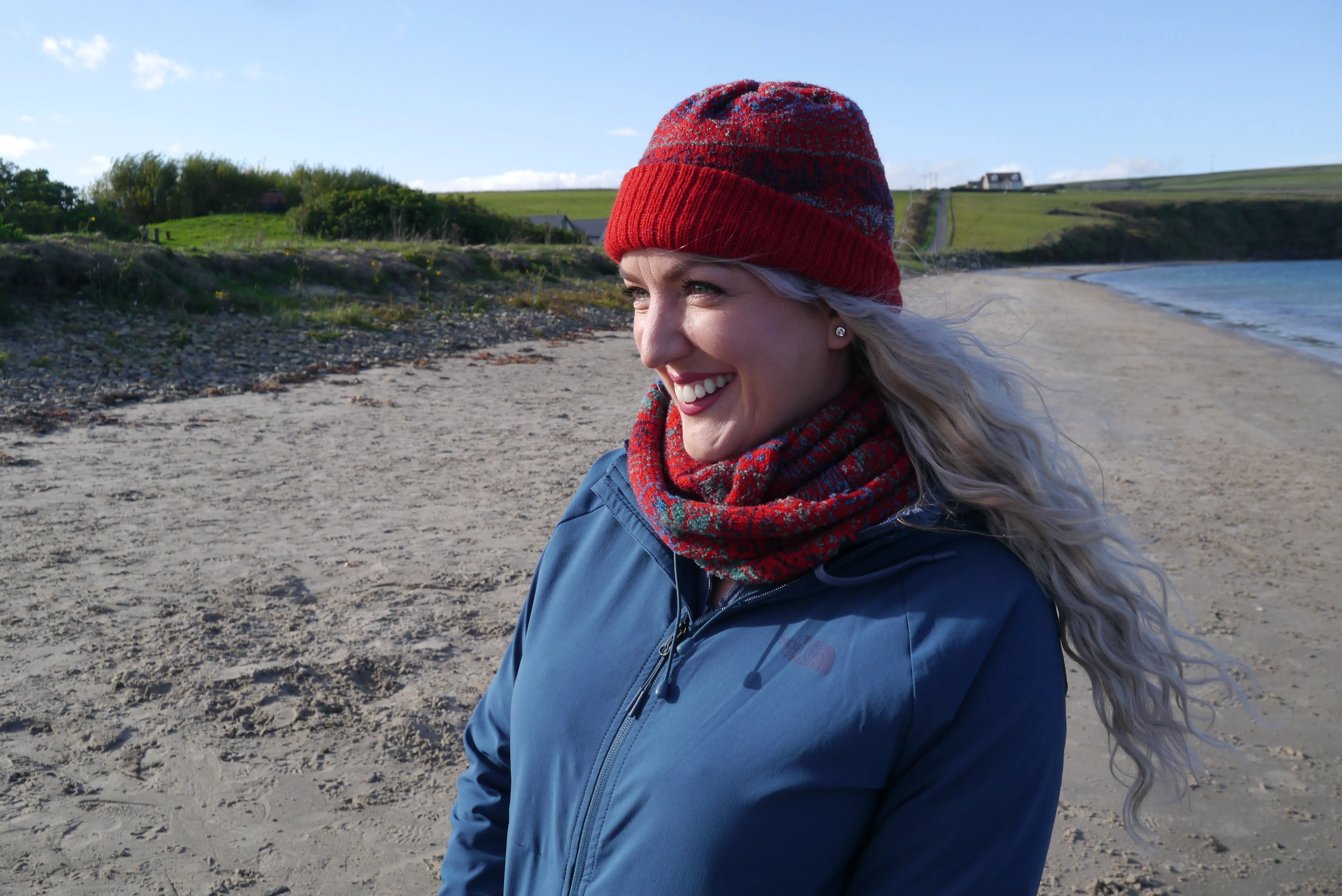 NEW Annie Glue Blaze Star Fair Isle Hat