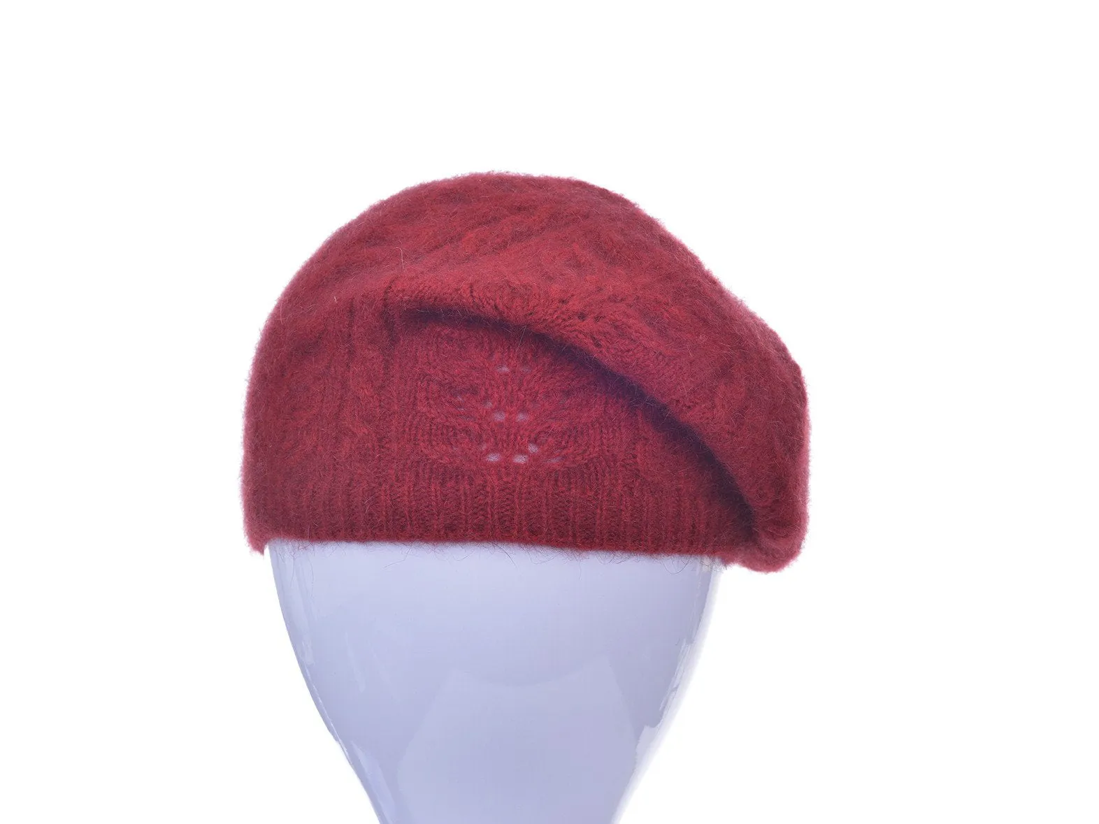 Possum Merino Cable Beret