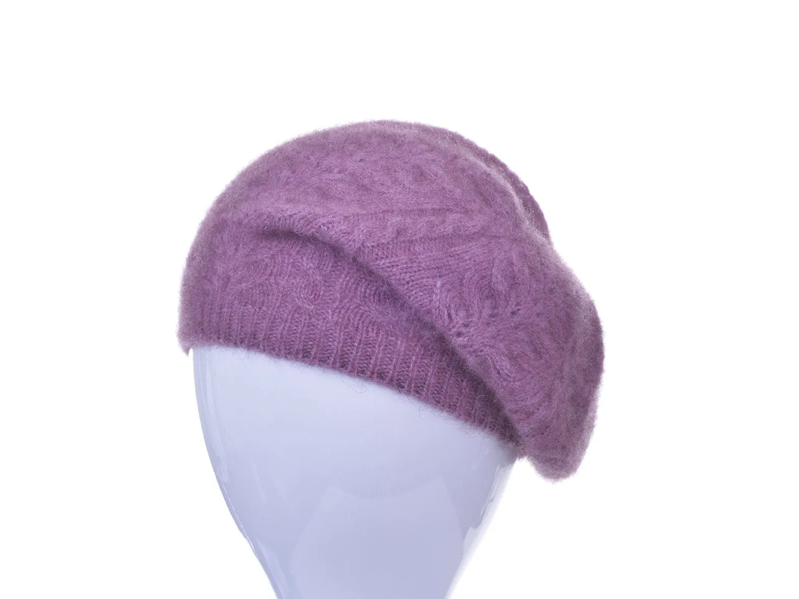 Possum Merino Cable Beret