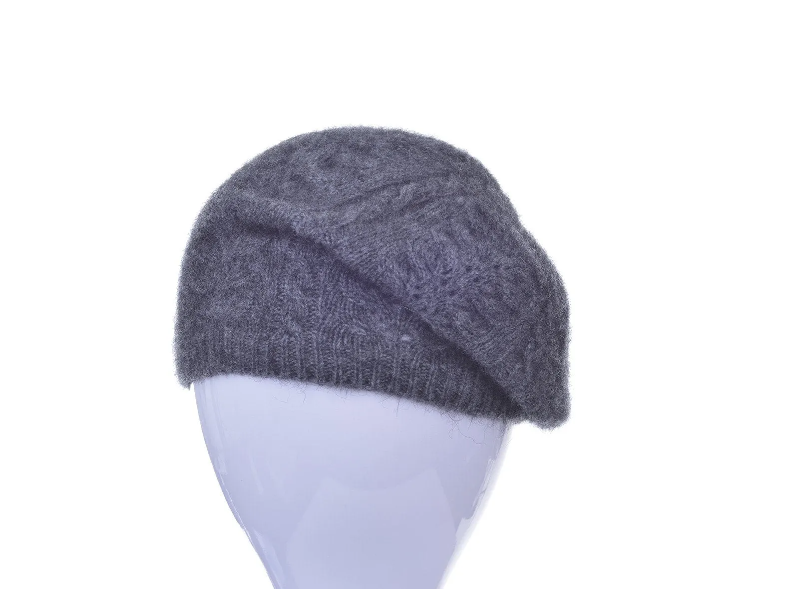 Possum Merino Cable Beret