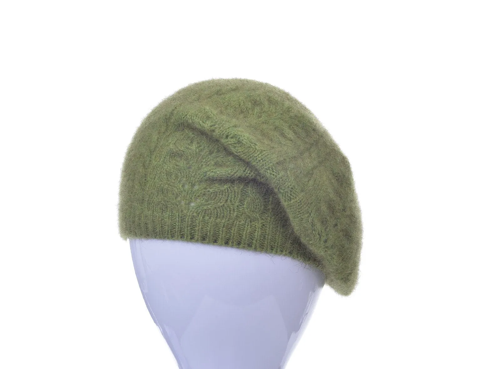 Possum Merino Cable Beret