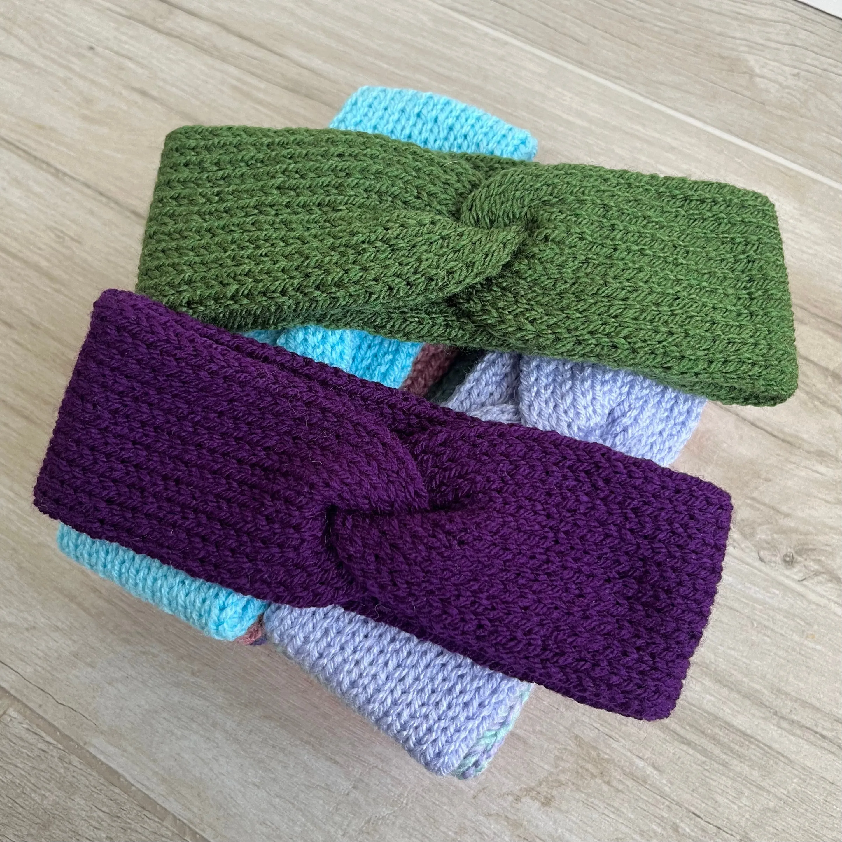 Purple Knitted Headband