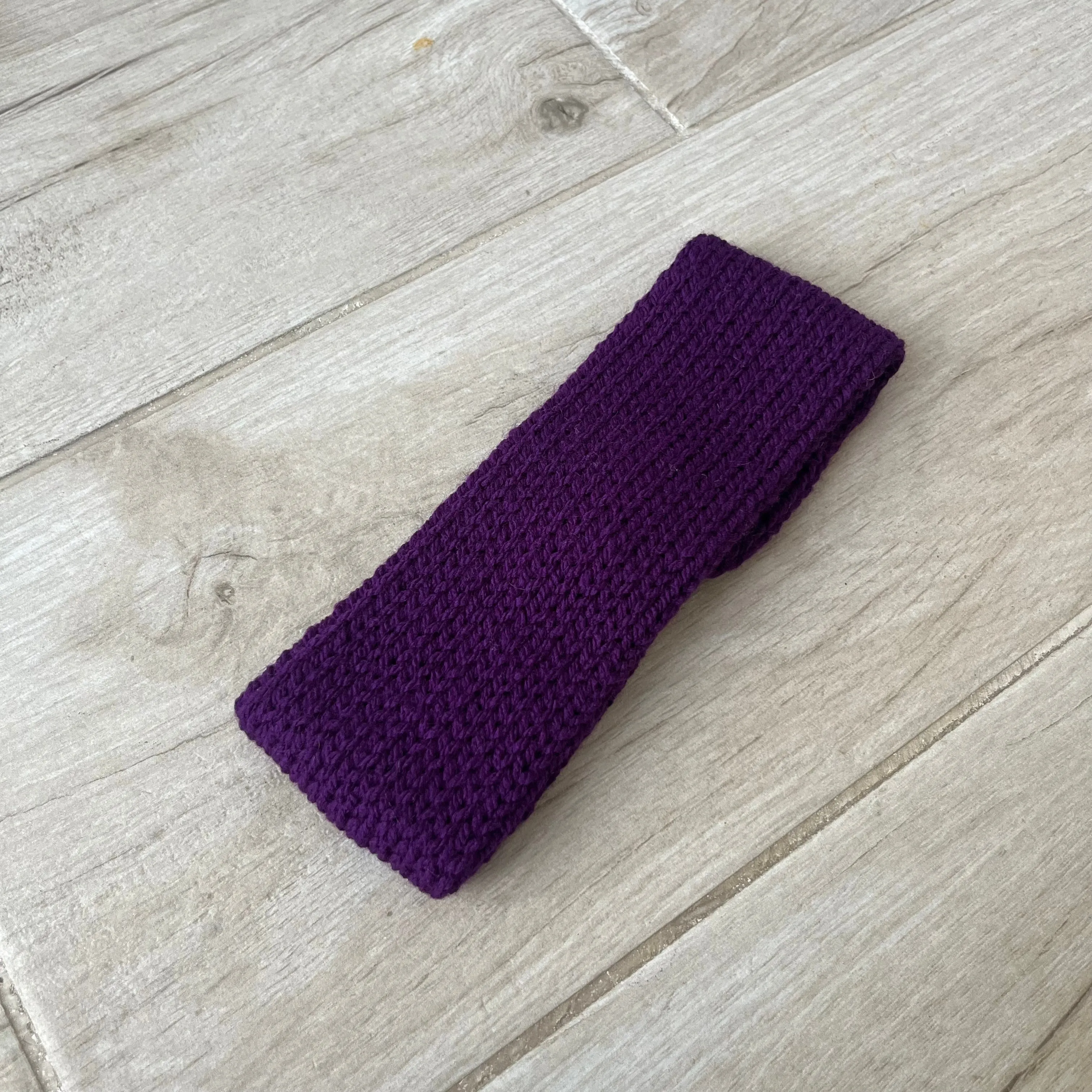 Purple Knitted Headband