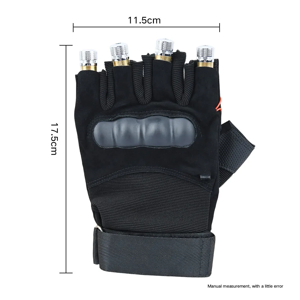 Red Laser Show Gloves 4pcs Laser Head