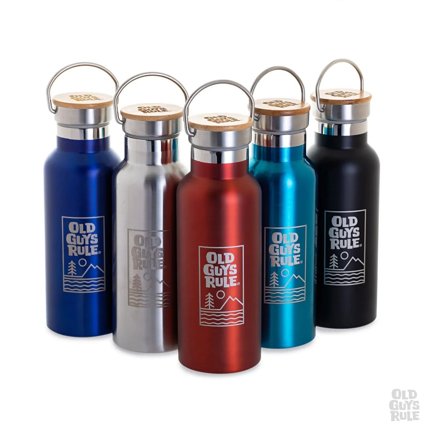 'Summit & Sea' Vacuum Flask - Silver