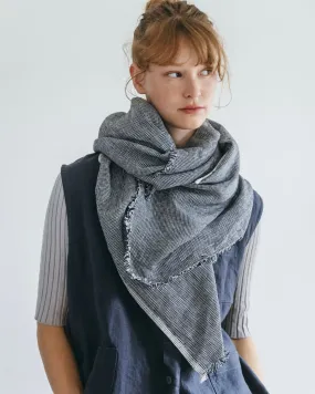 Tuz Scarf: Black Houndstooth